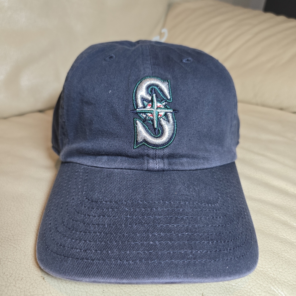 Vintage New Seattle Mariners Twins Enterprise Clean Up Hat Strapback Adjustable